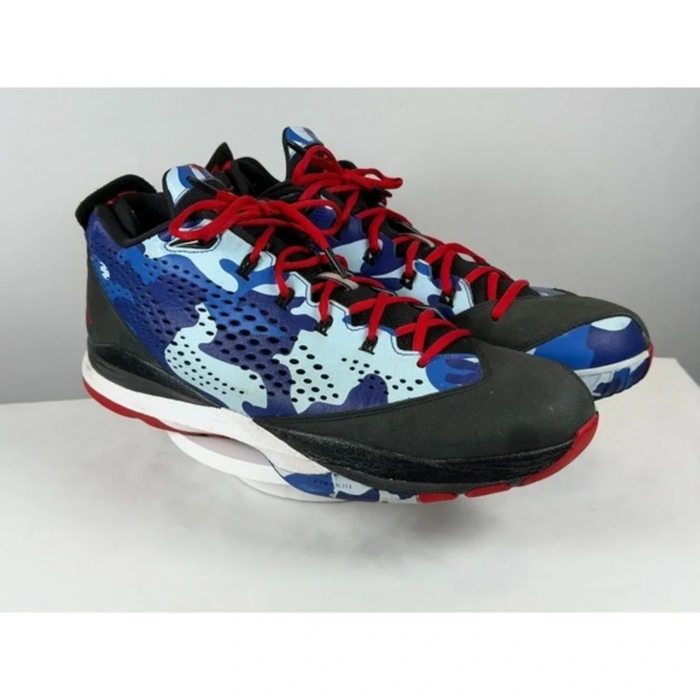 Jordan CP3.VII Clippers‎ Camo 616805-012 Men's US 14 Blue Red Black